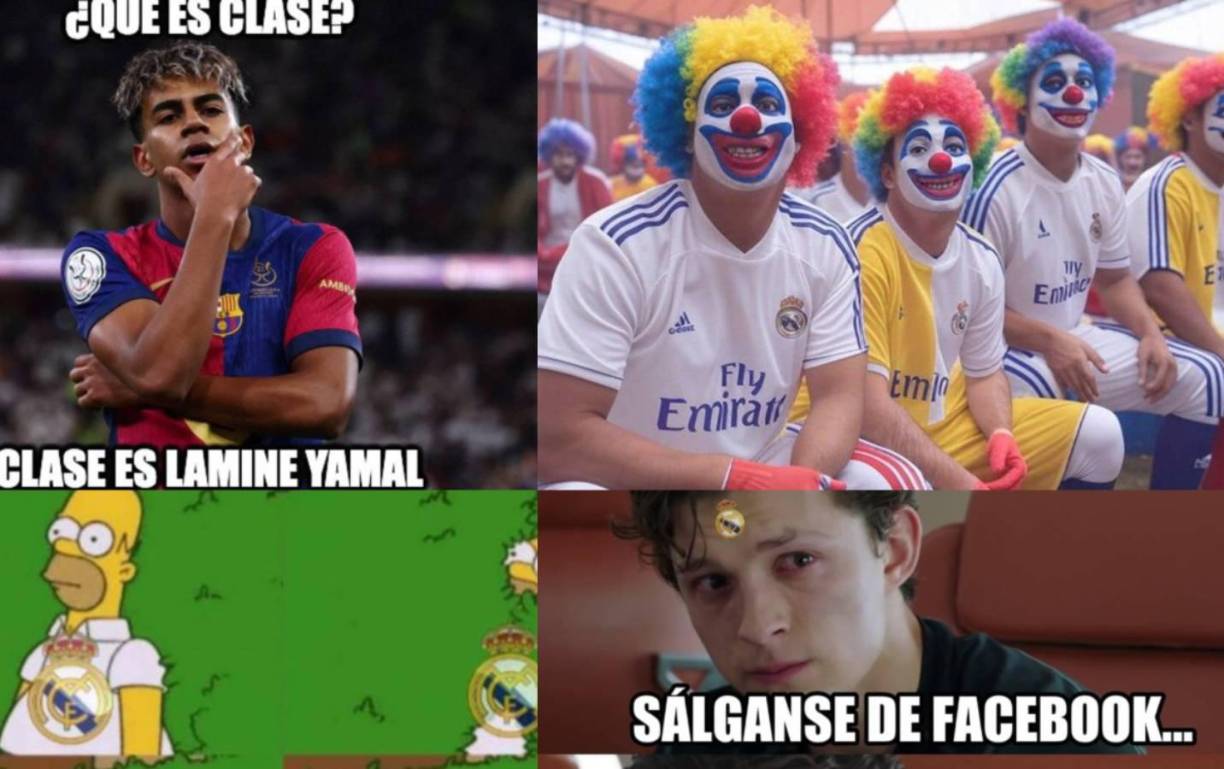 Los mejores memes que dejó la paliza de 5-2 del Barcelona al Real Madrid en la final de la Supercopa de España. 