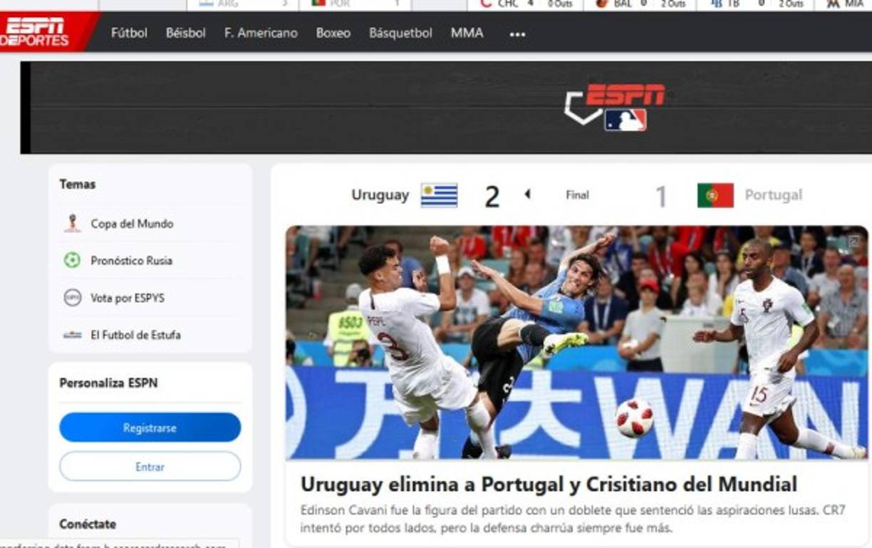ESPN Deportes de México.