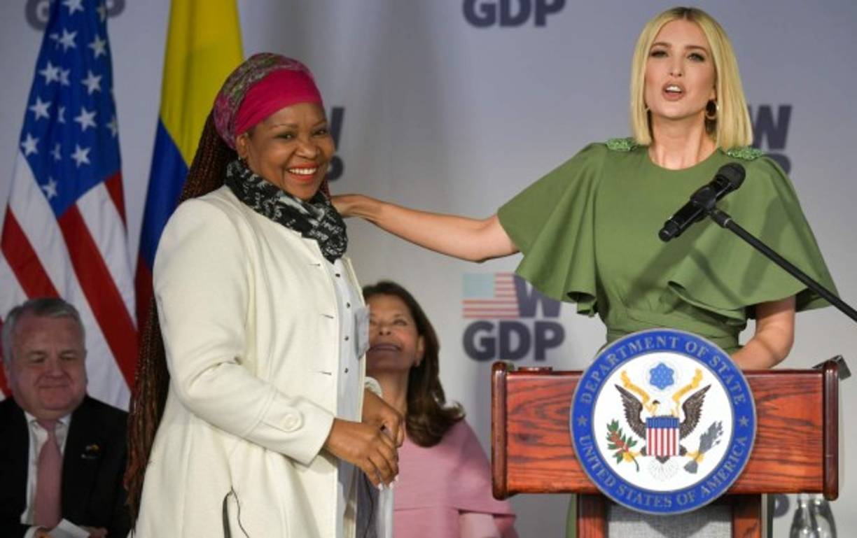 Ivanka de 37 años y madre de tres hijos culminará su gira por Sudamérica el próximo viernes en Argentina.