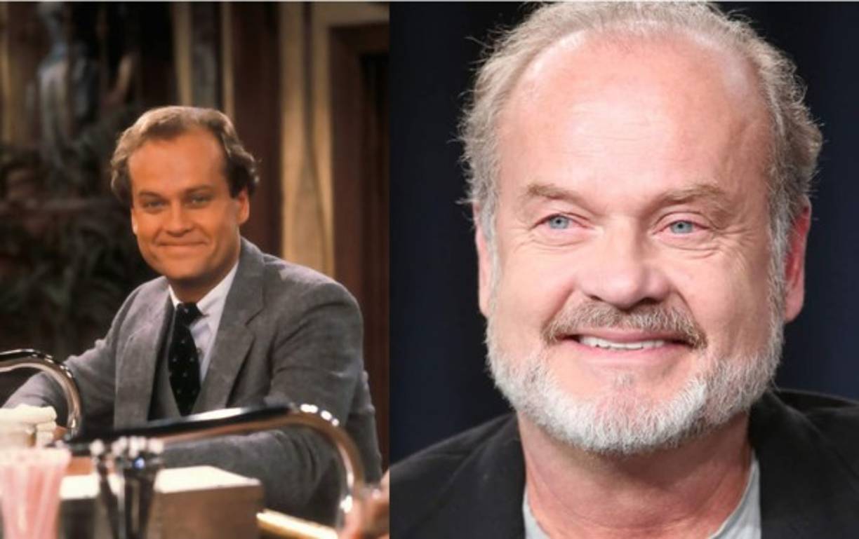 Así era Kelsey Grammer. Al psiquiatra Frasier Crane lo conocimos en Cheers, pero donde lo vimos en todo su esplendor fue en la sitcom Frasier. Así es hoy. Hace unos años protagonizó la serie Boss, que le dio un globo de oro y es un productor.