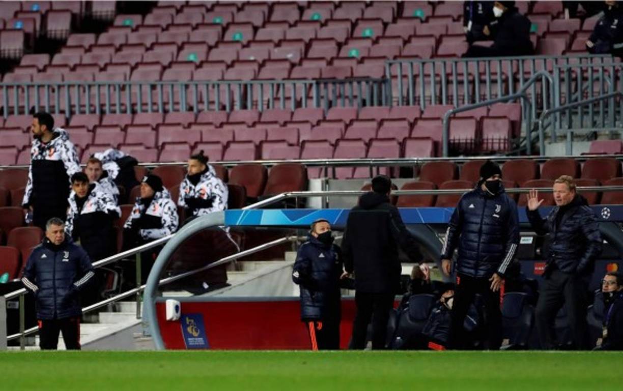 Ronald Koeman protagonizó una bronca con los jugadores suplentes de la Juventus.