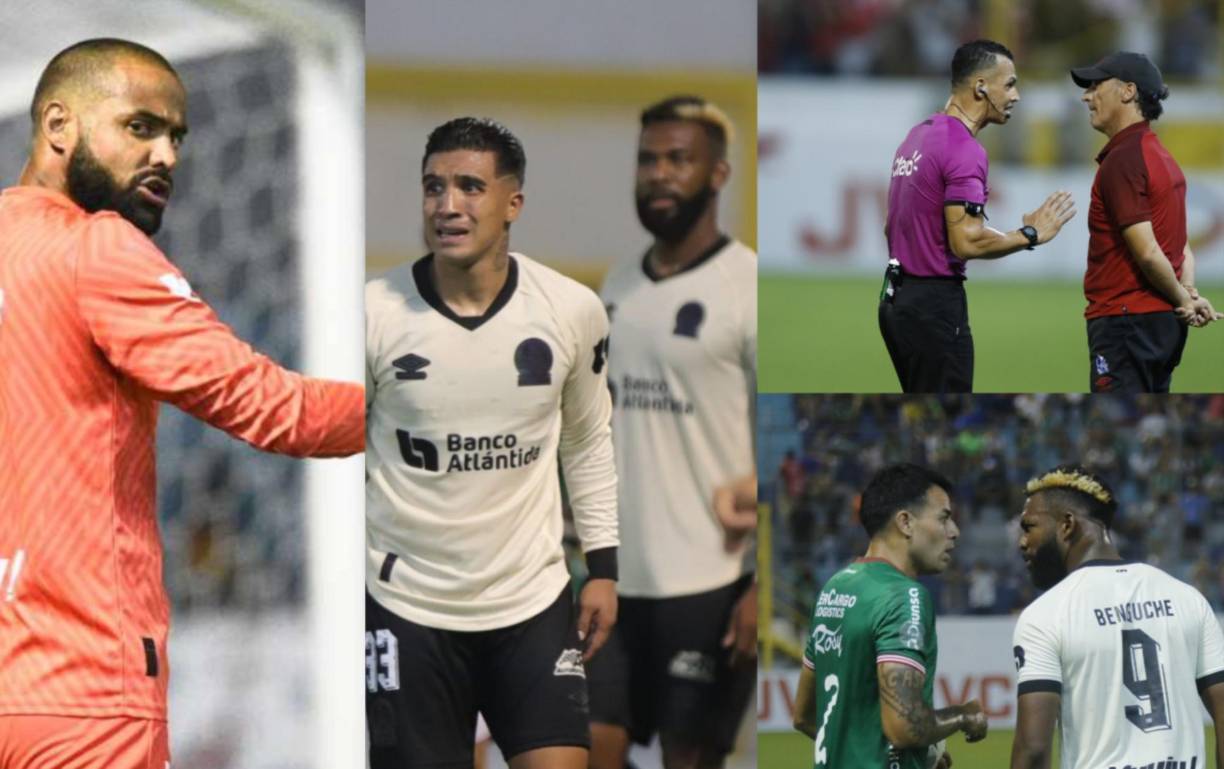 Las imágenes más curiosas que dejó el accidentado clásico Marathón vs Olimpia por la jornada 11 del Apertura 2024.