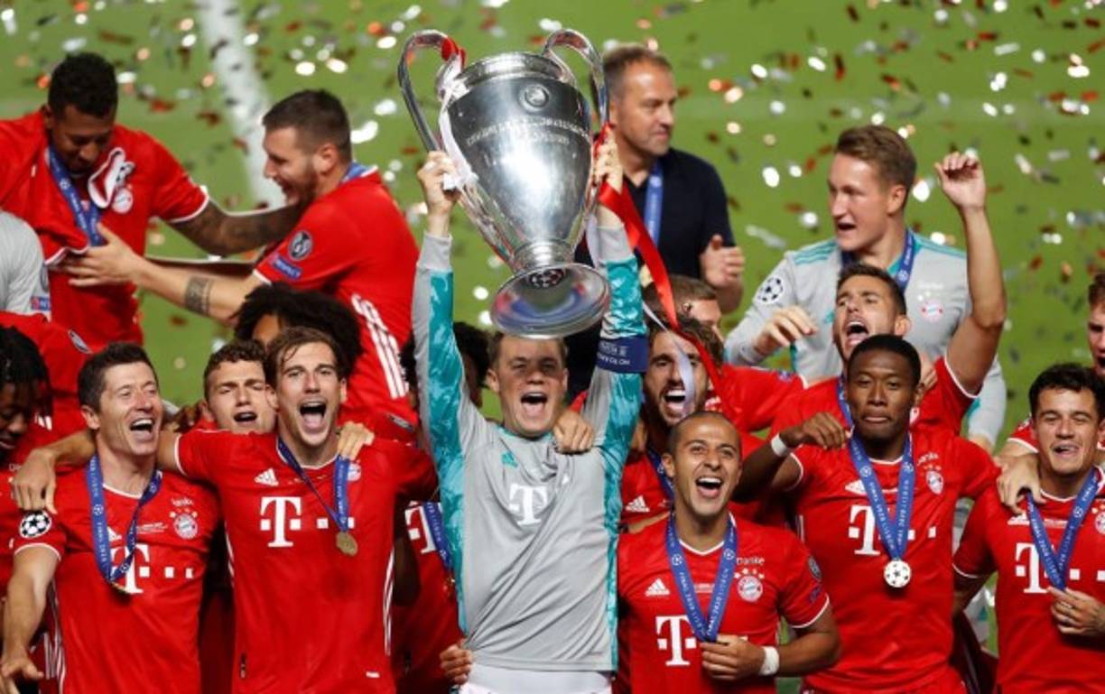 Manuel Neuer, como capitán del Bayern, fue quien levantó la Orejana al cielo de Lisboa.