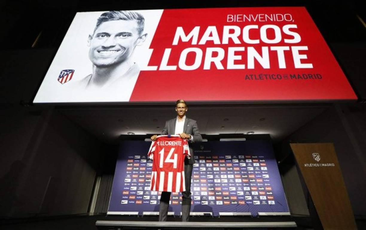 El centrocampista español Marcos Llorente fue presentado como nuevo jugador del Atlético de Madrid, llegando procedente del vecino Real Madrid. El madrileño lucirá el dorsal 14, que defendió la última temporada Rodrigo Hernández, quién se irá del club.
