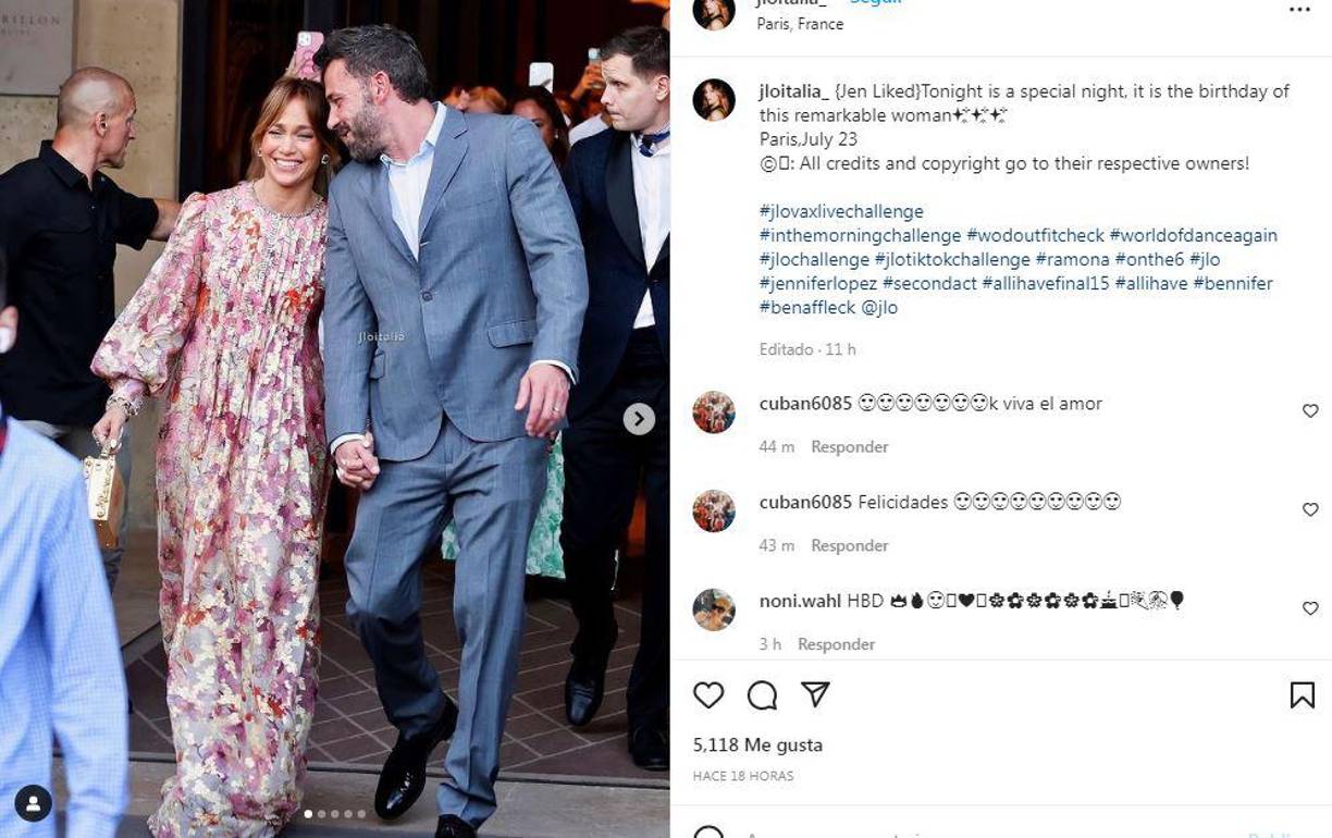 Affleck se casó más tarde con la estrella de ‘Alias, Jennifer Garner, con quien comparte tres hijos, Violet, de 16 años, Seraphina, de 14, y Samuel, de 10. Ben finalizó su divorcio en 2018 y después salió con la productora de ‘Saturday Night Live’, Lindsay Shookus, y con la actriz cubana Ana de Armas, a quien conoció en el rodaje de la película ‘Aguas profundas’.