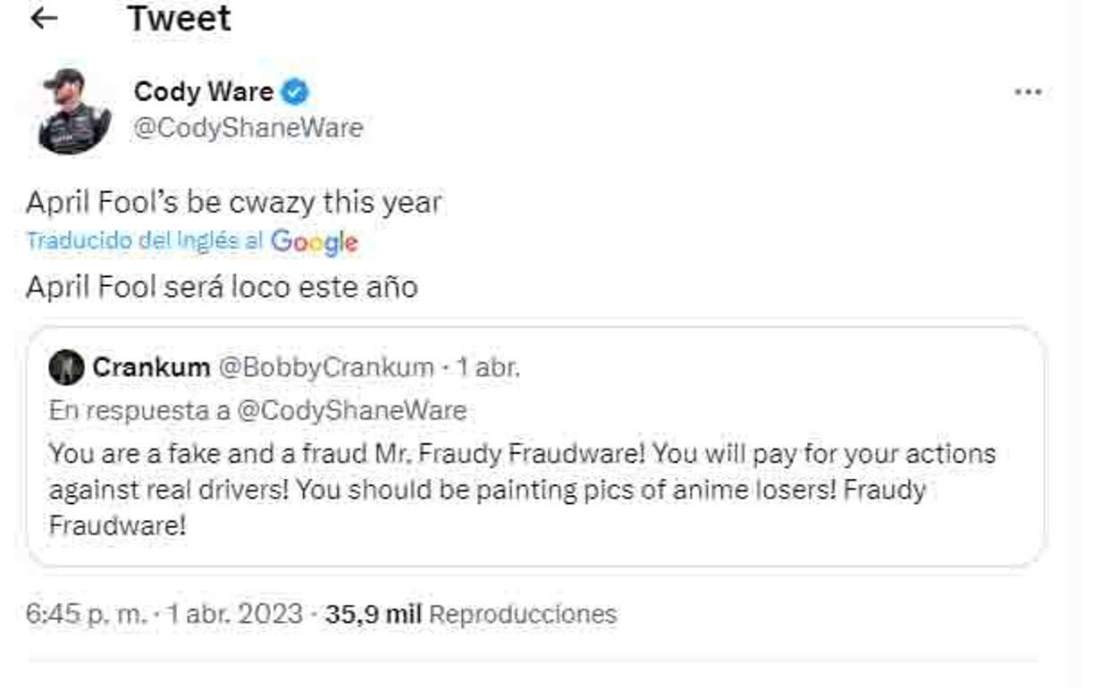 ¿Advertencia? En las redes sociales se viralizó tras lo ocurrido un mensaje que había dejado el piloto a inicios del presente abril ya que señaló que sería un “mes loco en este año.” 