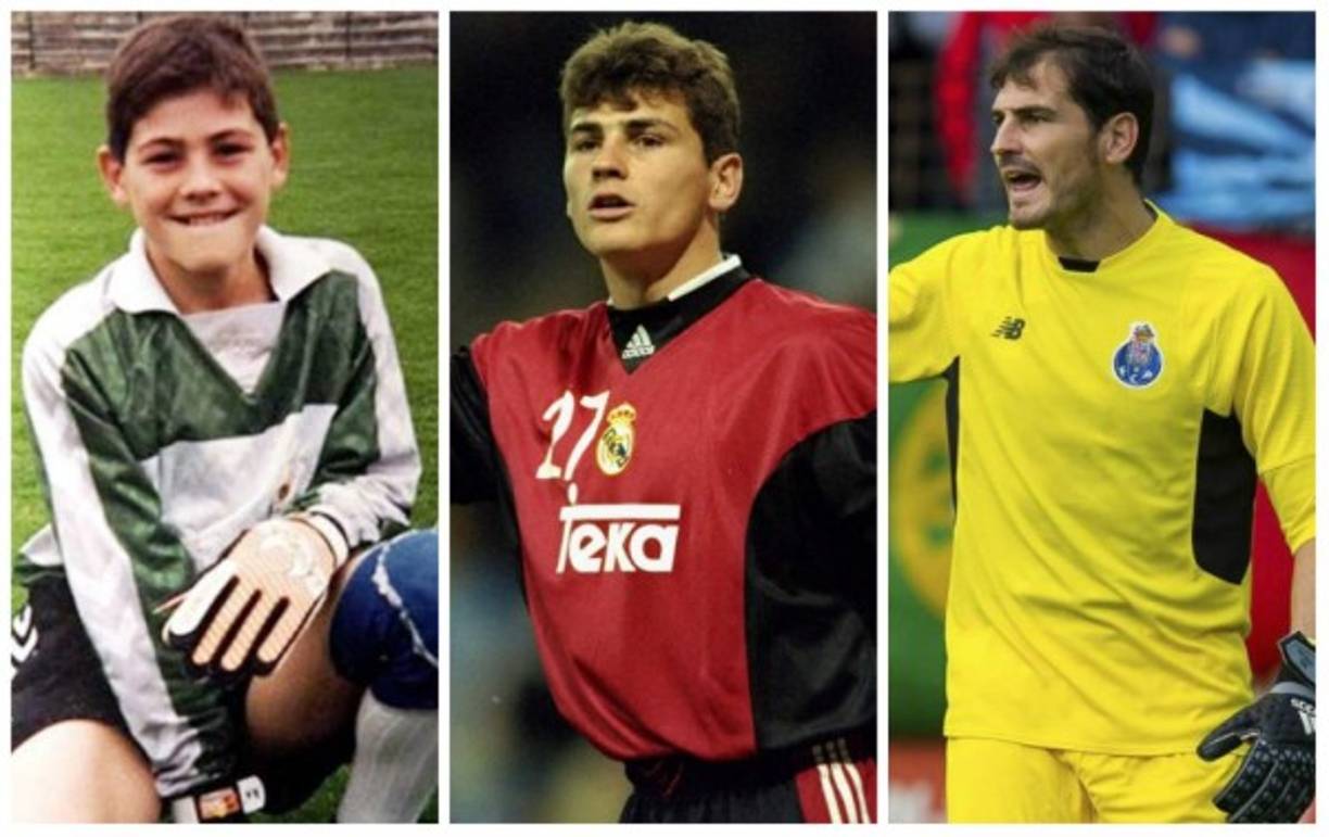 Iker Casillas, ahora en el Porto, ha cambiado también sustancialmente desde que era apenas un niño a la actualidad.