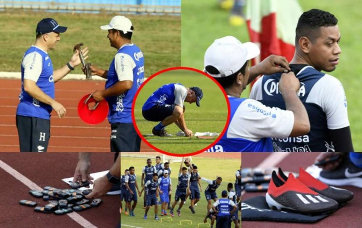 La Selección de Honduras cumplió con su tercer día de entrenamiento, el cual estuvo marcado por los detalles de Fabián Coito con los jugadores y el campo. Fotos Neptalí Romero y Yoseph Amaya