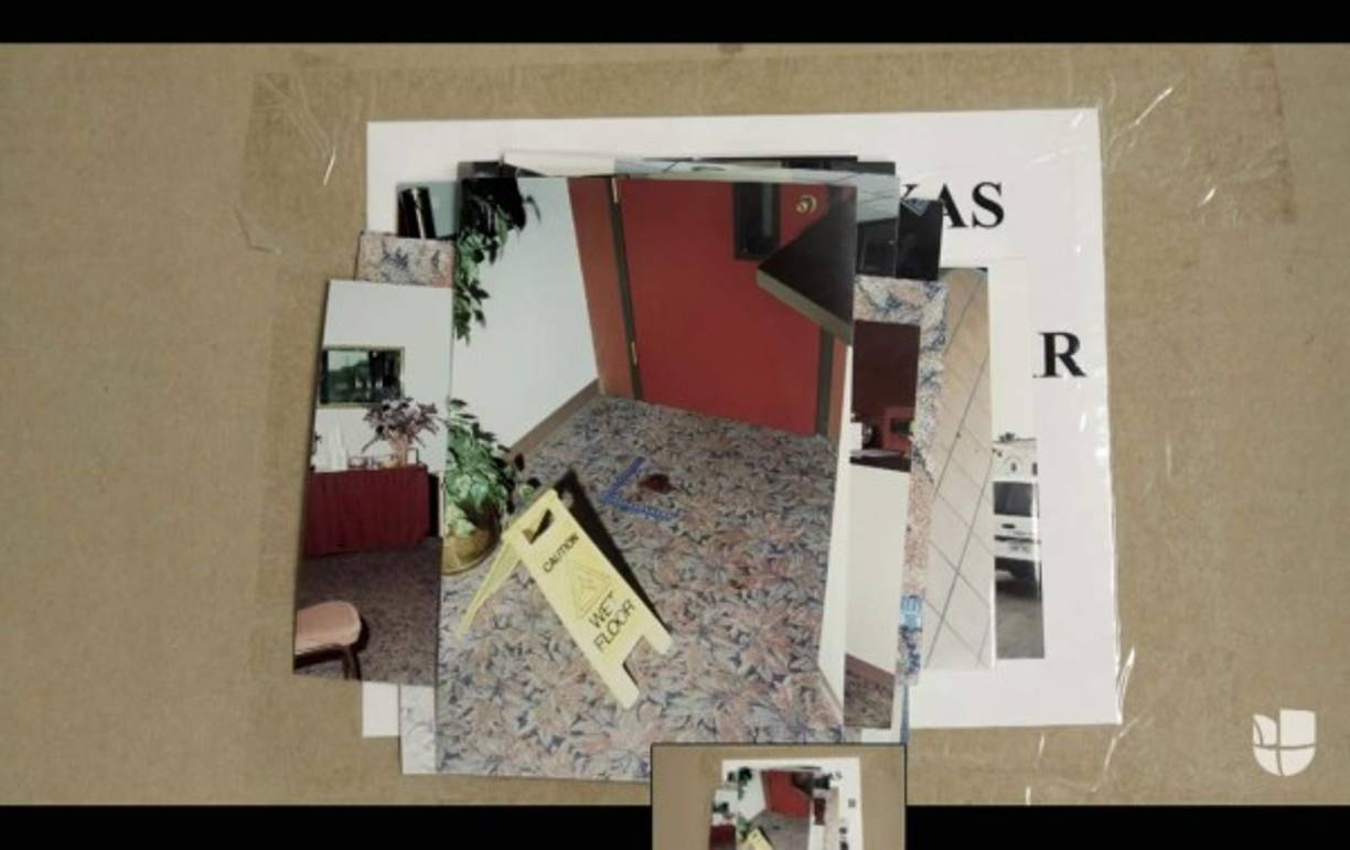 'Allí es donde cayó' relata Valdez mostrando una foto de la alfombra teñida de la sangre de la icónica cantante.