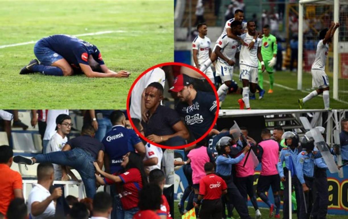 Las imágenes que dejó el primer partido de la final Motagua-Olimpia en el estadio Nacional por el Torneo Clausura 2019.