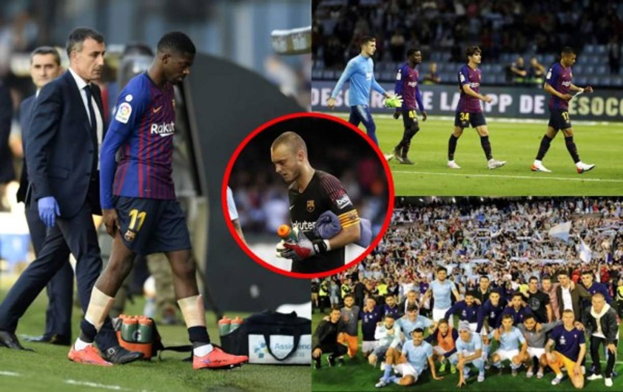 Las imágenes de la derrota del Barcelona (2-0) contra el Celta de Vigo en Balaídos, por la jornada 36 de la Liga Española.