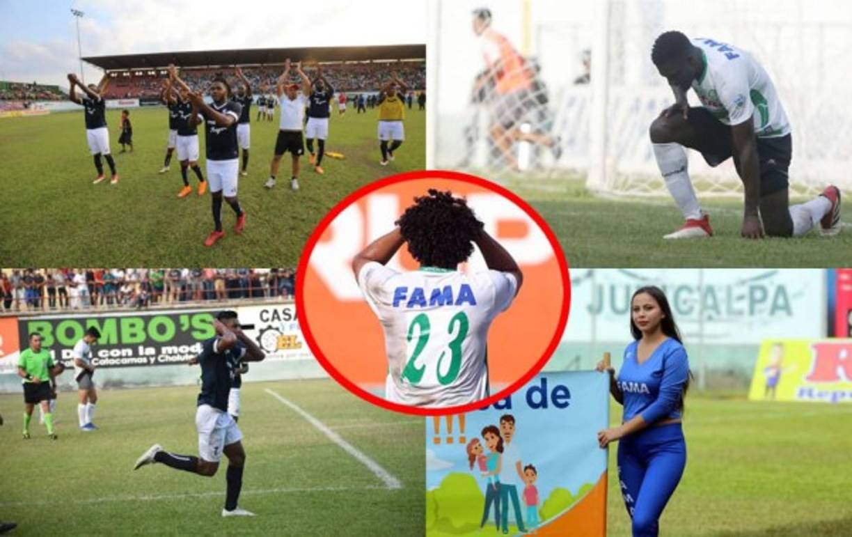 Las imágenes del primer partido de la triangular por el descenso que le ganó Honduras Progreso (1-2) al Juticalpa FC en el estadio Juan Ramón Brevé Vargas. Fotos David Romero y Aníbal Vásquez