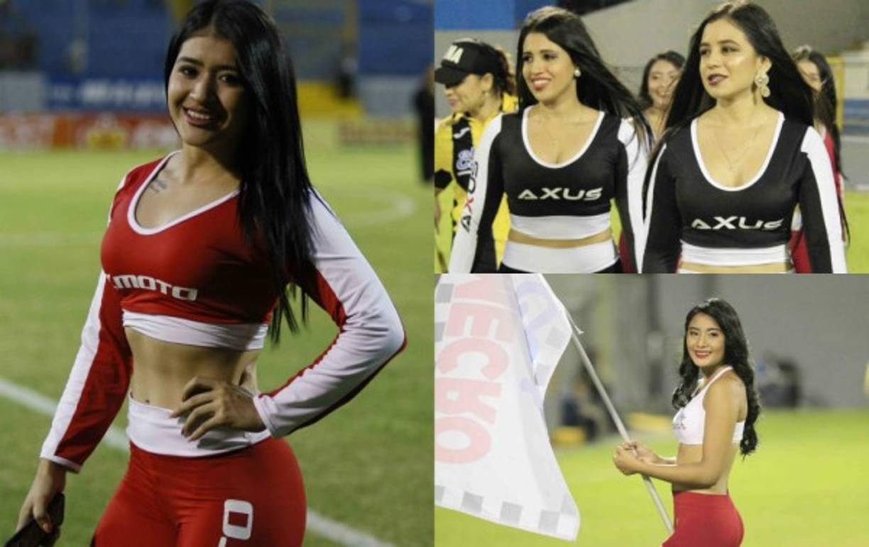 Bellas chicas adornaron el duelo entre Real España - Real de Minas en donde la máquina venció 2-1 al nuevo inquilino de la Liga Nacional. Mira las jovénes que cautivaron en el estadio Morazán.