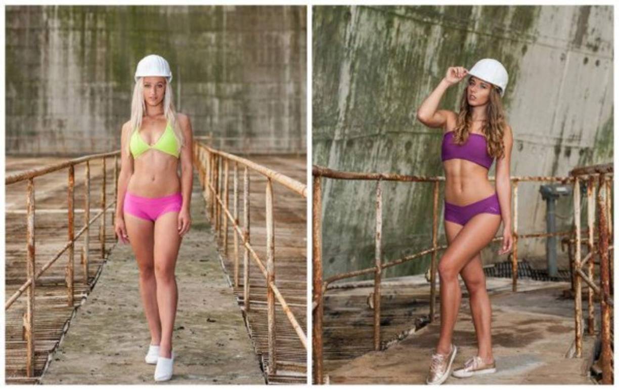 Las jóvenes participantes, acababan de terminar la secundaria y aspiraban a una práctica en la planta.