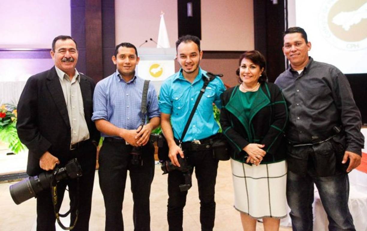 Max Lemus, Amílcar Izaguirre, Yoseph Amaya, María Antonia Martínez y Wendell Escoto.