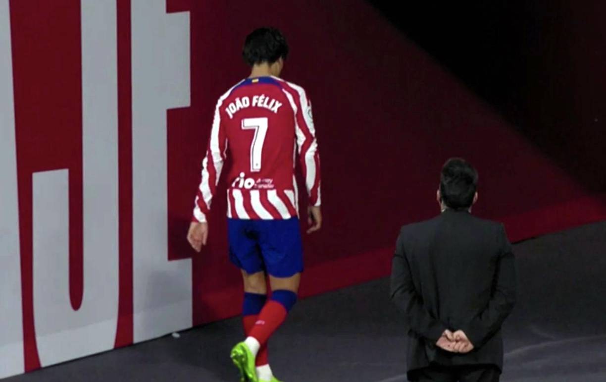 El portugués Joao Félix se marchó al vestuario en el minuto 63 cuando fue sustituido.