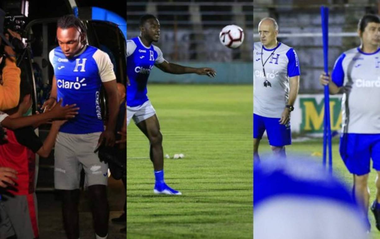 La selección de Honduras se desplazó a Choloma y realizó su primer entrenamiento en el estadio Rubén Deras con miras a los duelos que sostendrá ante Martinica y Trinidad y Tobago por la Liga de Naciones de Concacaf. Mira las imágenes más curiosa de la práctica de la H. Fotos Moisés Valenzuela.<br/>