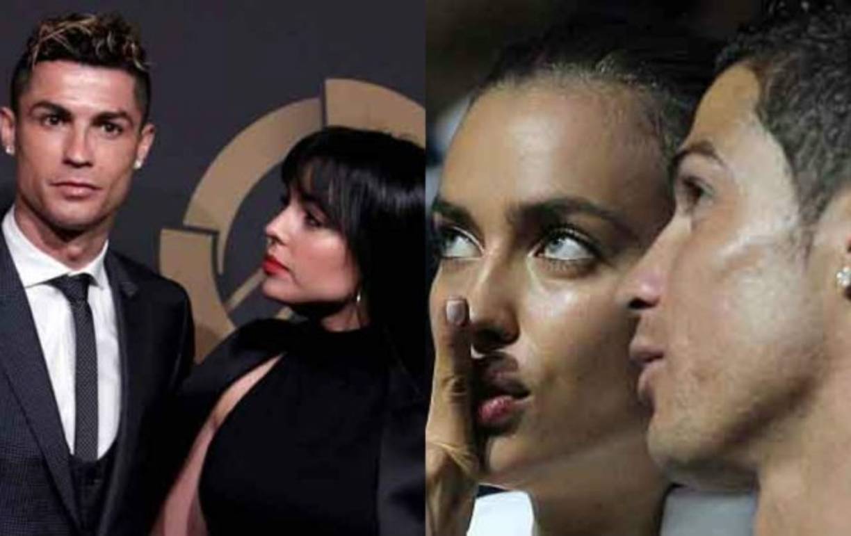 Desde que comenzaron a salir, Cristiano Ronaldo y Georgina Rodríguez (izquierda) mantienen una estable relación y han formado una familia numerosa; pero en las últimas horas ha salido ala luz pública una información en la que involucra a su expareja, la modelo rusa Irina Shayk.