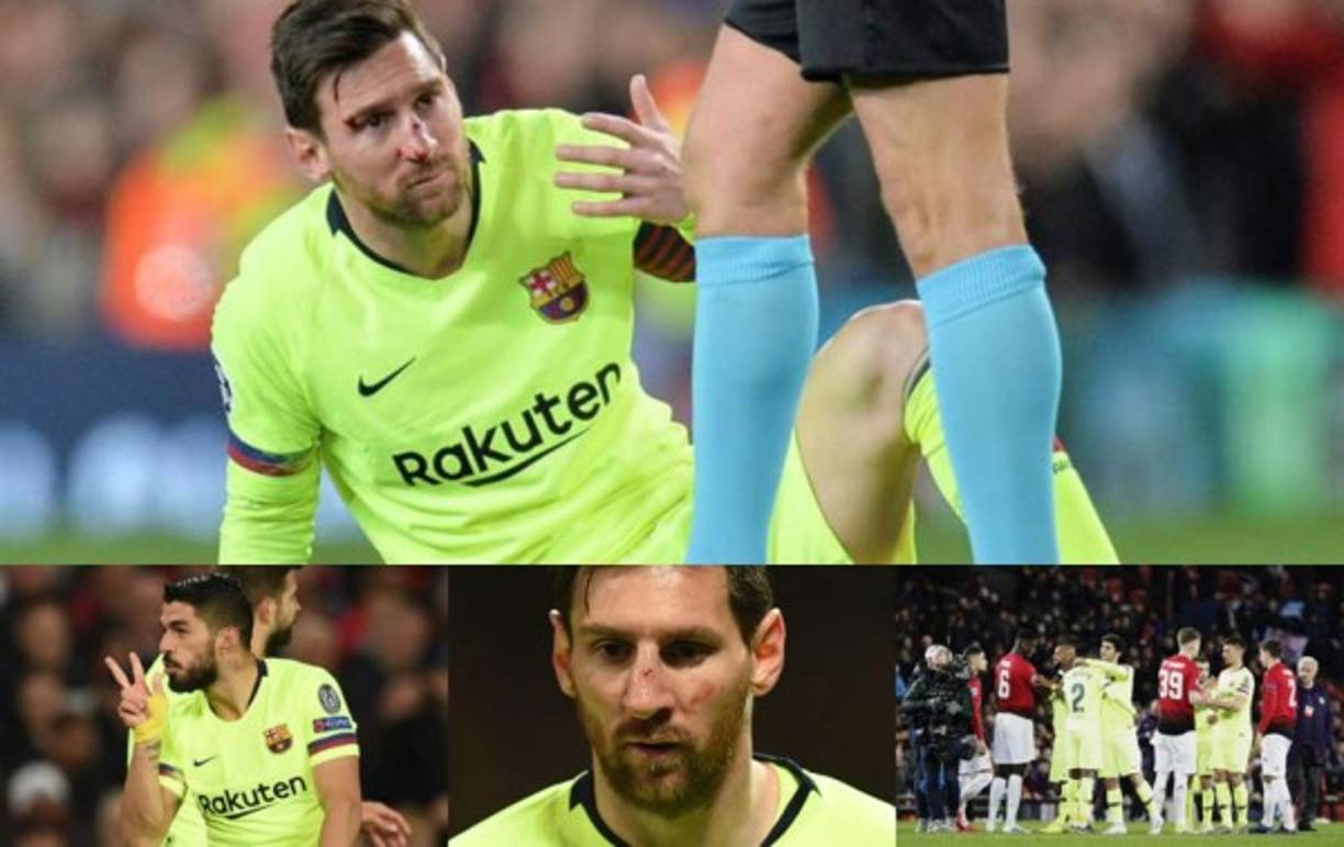 Las imágenes del triunfo del Barcelona (0-1) en Old Trafford contra el Manchester United en la ida de cuartos de final de la Champions League.