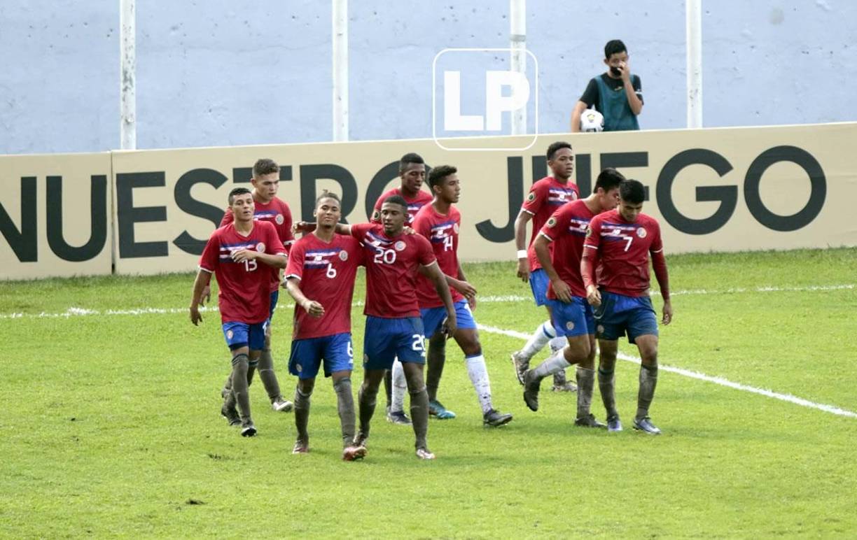 Los ticos celebraron su clasificación a los octavos de final del Premundial Sub-20.
