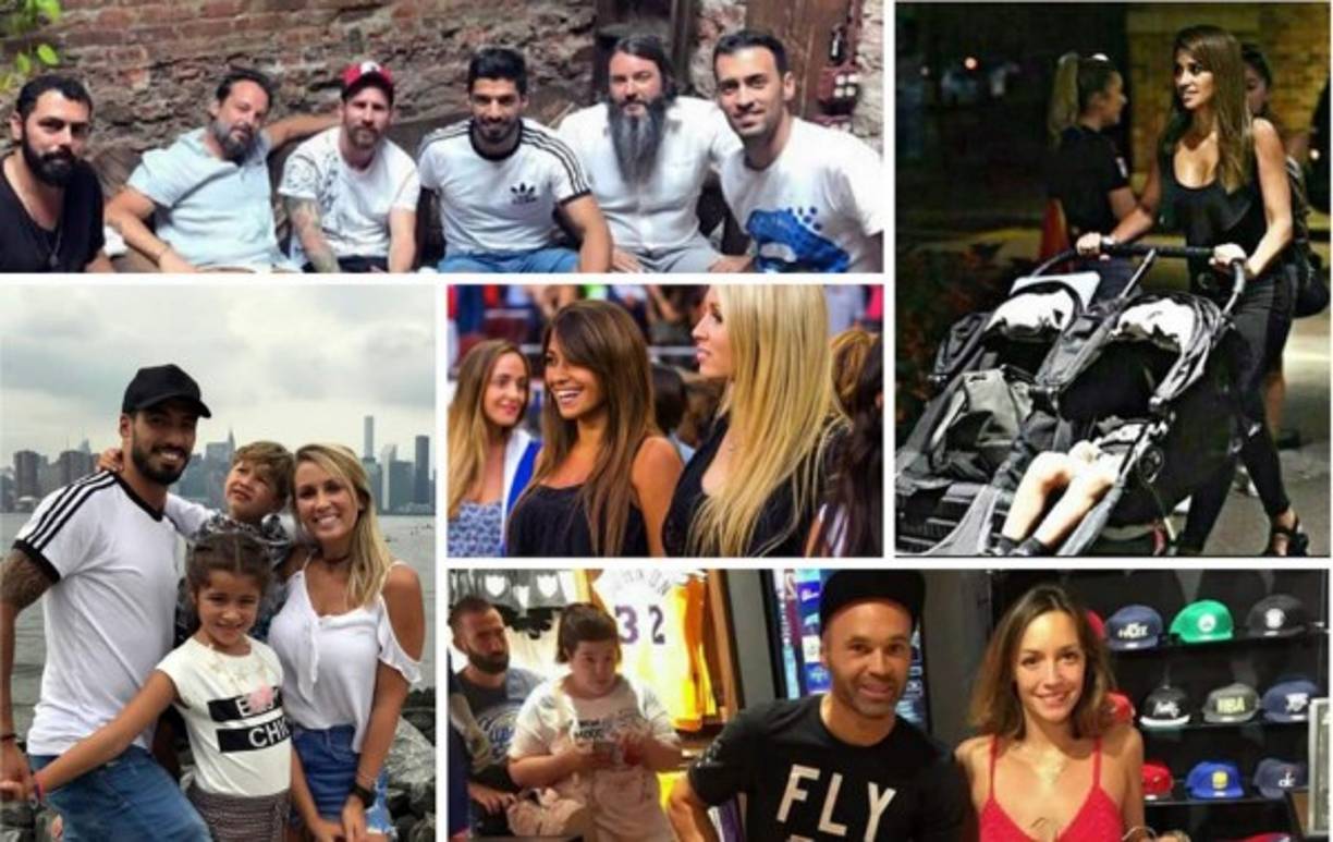 Mientras la plantilla del Barcelona realiza los trabajos de preparación de la pretemporada en Estados Unidos, muchas de las familias de los futbolistas están con ellos y aprovechan las horas libres.