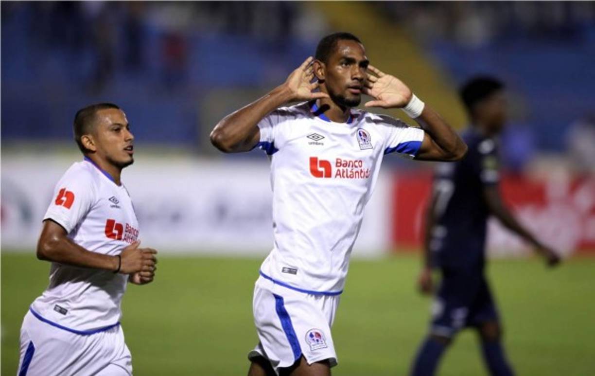 La celebración de Jerry Bengtson tras marcarle a su ex equipo.