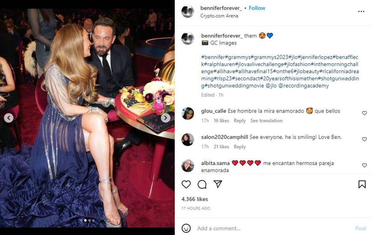 Un Ben Affleck “aburrido” en los Grammy desata una ola de memes