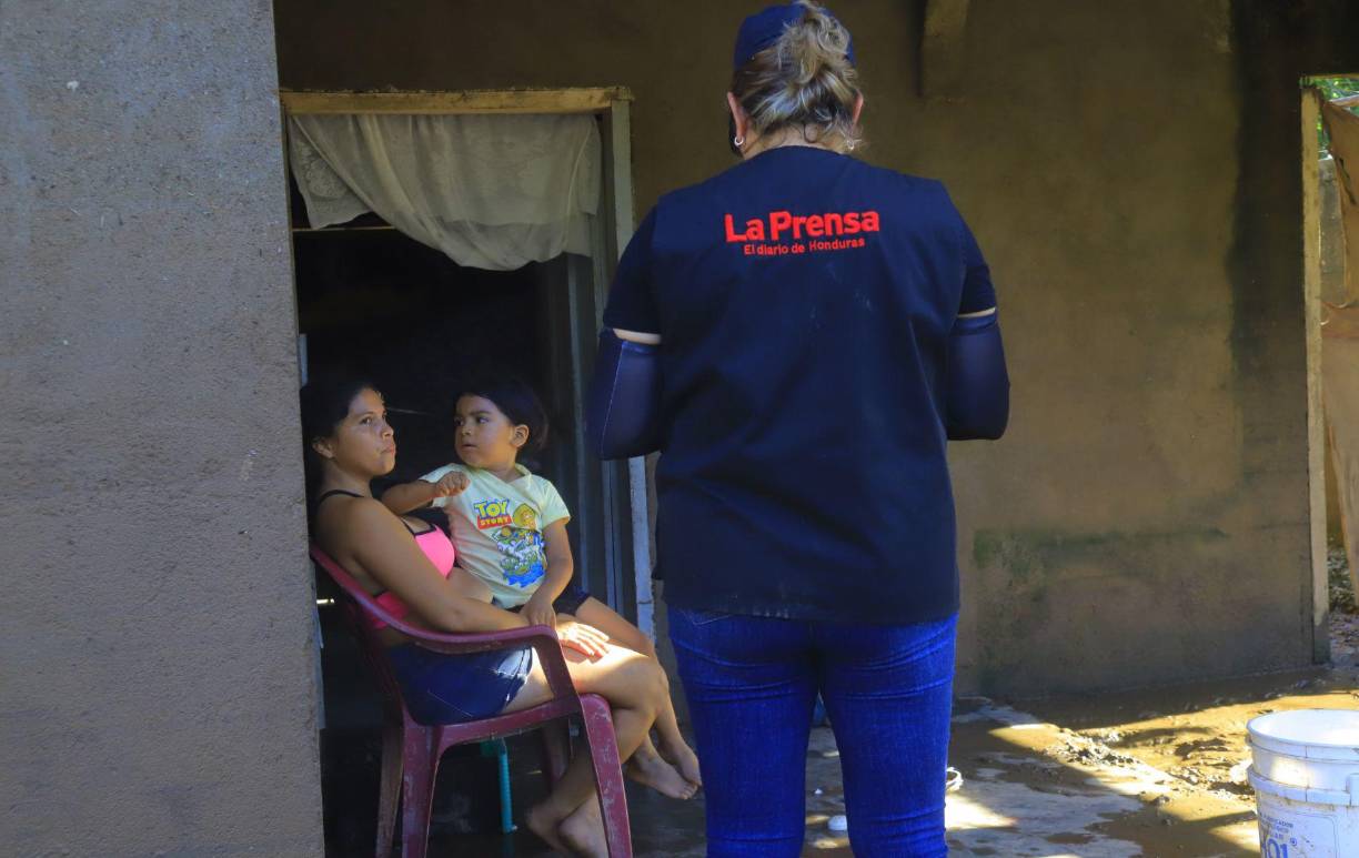 Ahí se constató de primera mano los daños causados por la tormenta tropical Sara. 