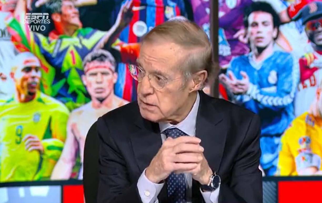 Lejos de reprocharlo, y con la voz entrecortada en algunos momentos, José Ramón Fernández reconoció el profesionalismo de Faitelson. 