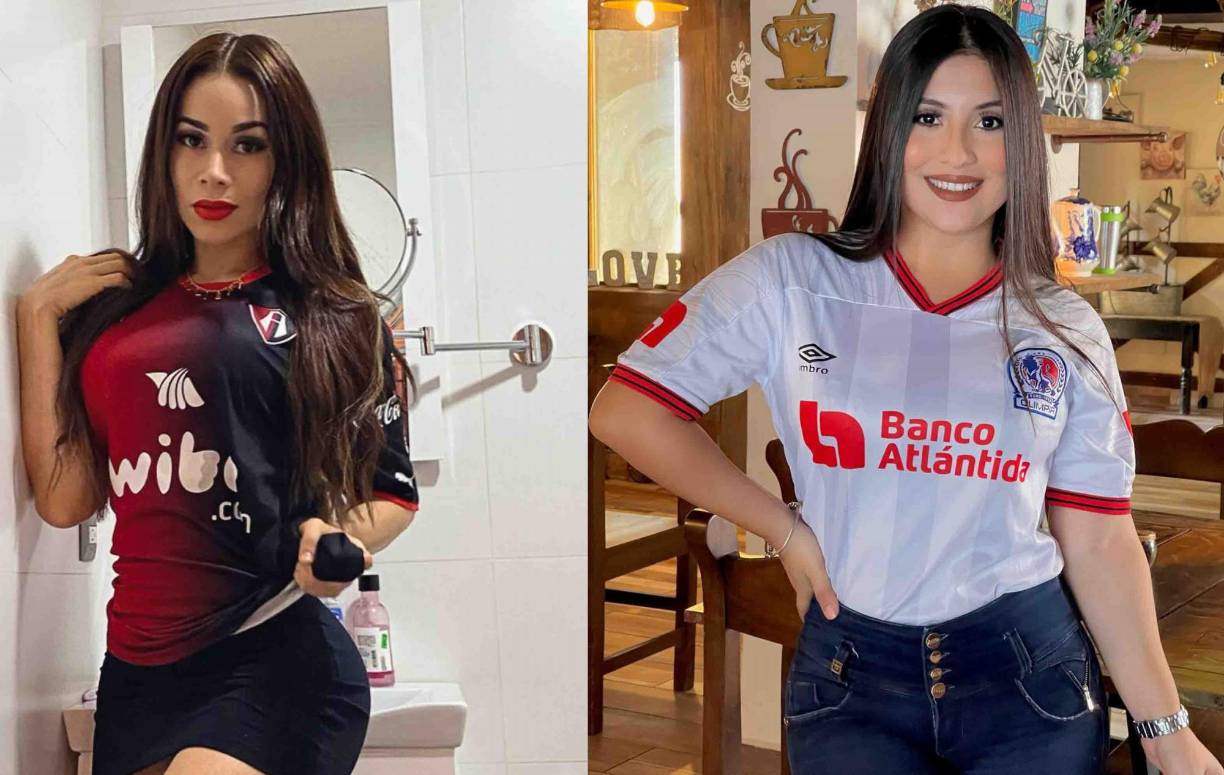 Conocé a las bellas y famosas aficionadas que tienen el Atlas de México y el Olimpia de Honduras.
