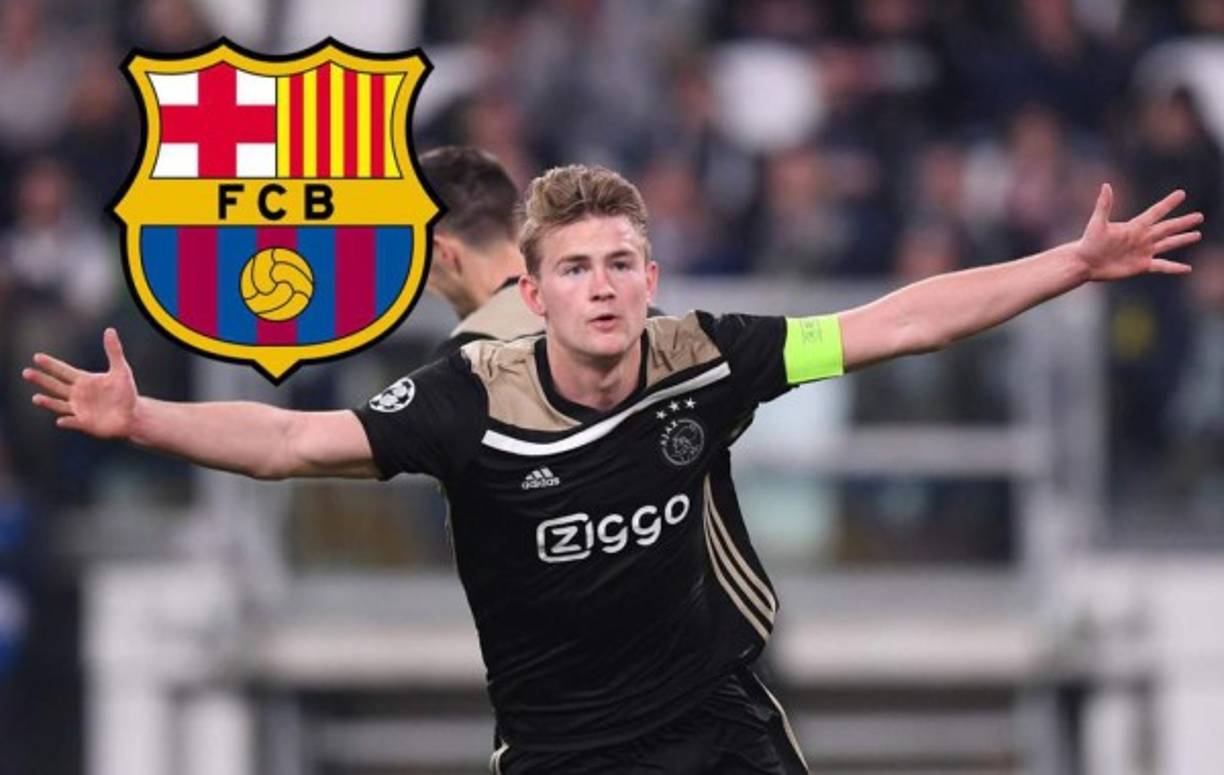 Matthijs de Ligt: El joven defensor holandés ha destacado con el Ajax y en el Barcelona lo pretenden para la próxima campaña. Además del cuadro catalán, clubes como Juventus y Manchester United lo quieren.
