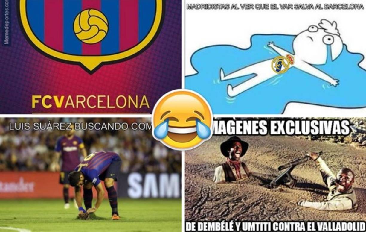 Los divertidos memes que nos dejó el partido entre Valladolid y Barcelona en la Liga Española.