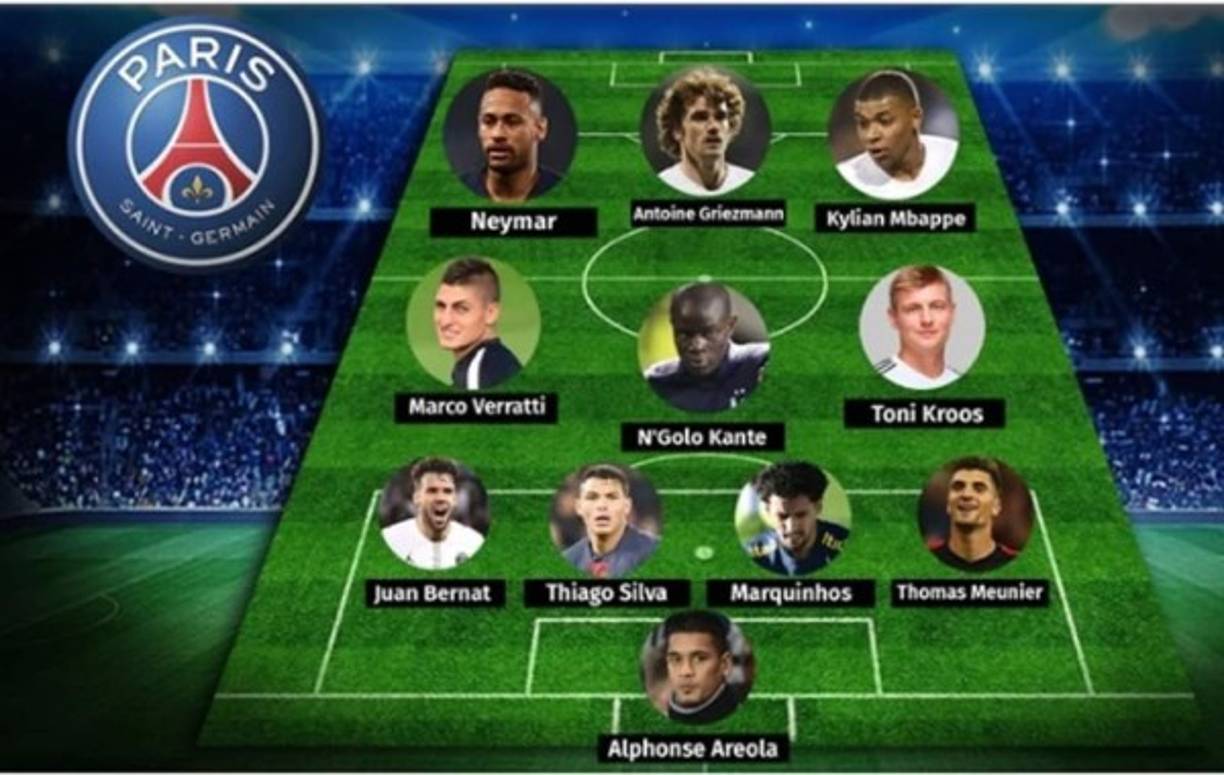 Así es el 11 de ensueño que desea el PSG para buscar conquistar Europa.