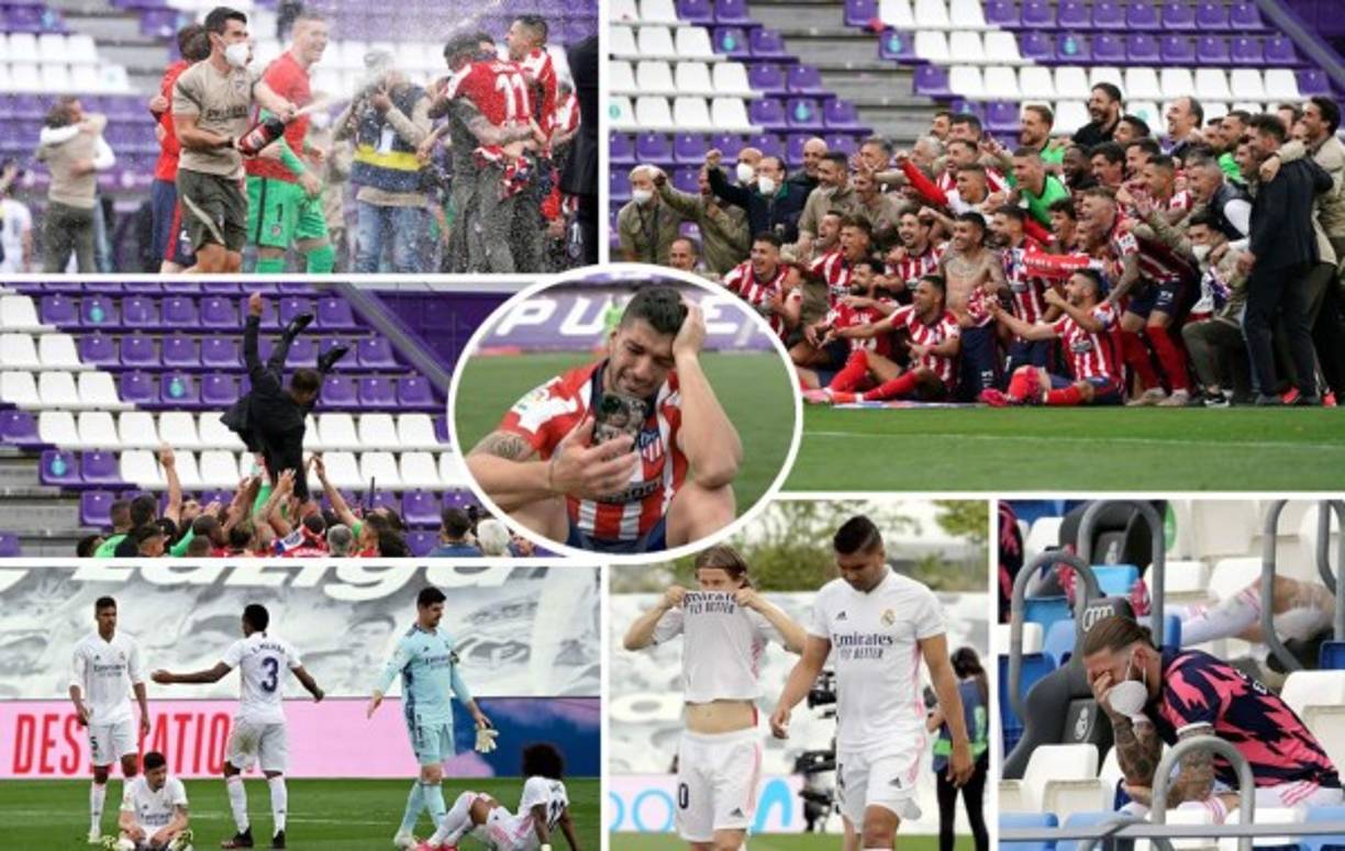 Las imágenes de la celebración del Atlético tras conquitar el título de la Liga Española y el sufrimiento que le tocó vivir al Real Madrid ante Villarreal en esta última jornada del campeonato. Luis Suárez emociona a todos.