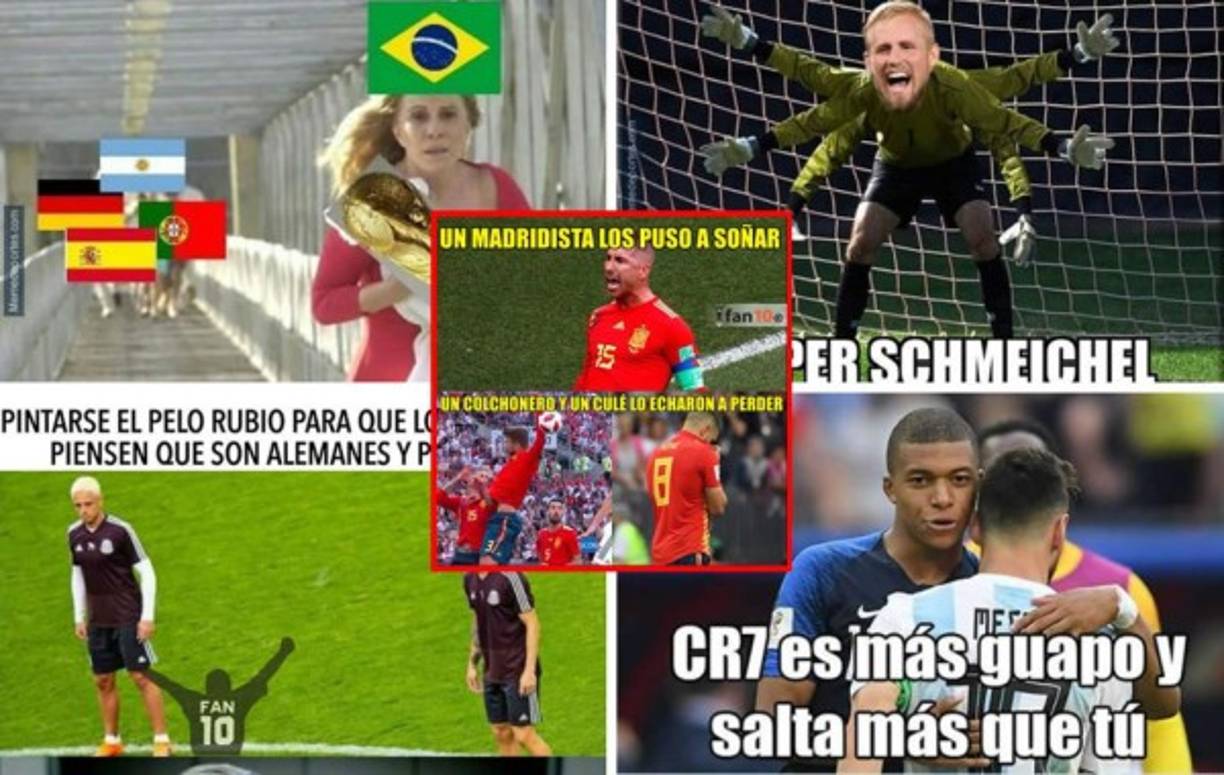 Los divertidos memes que nos dejó la acción deportiva de este día en el Mundial de Rusia 2018, con España, Piqué, Sergio Ramos, Cristiano y Messi como protagonistas.
