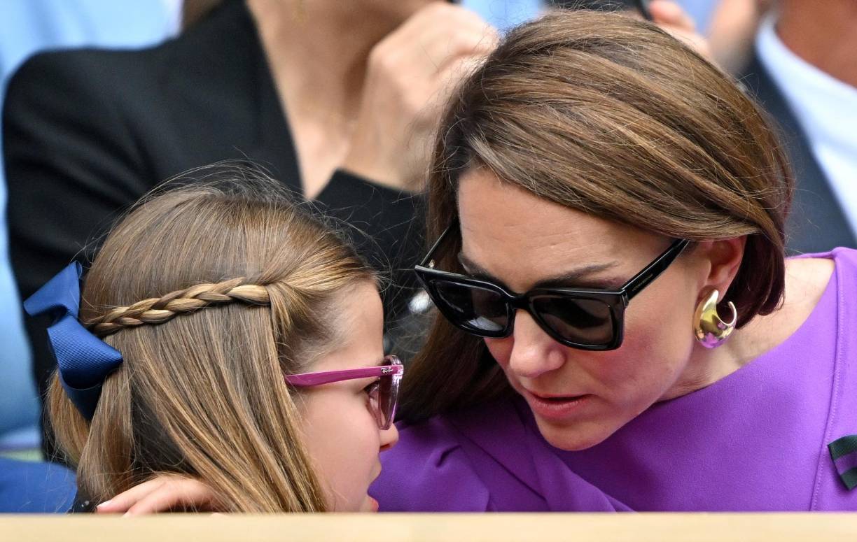 Kate conversó con su hija, la princesa Charlotte.