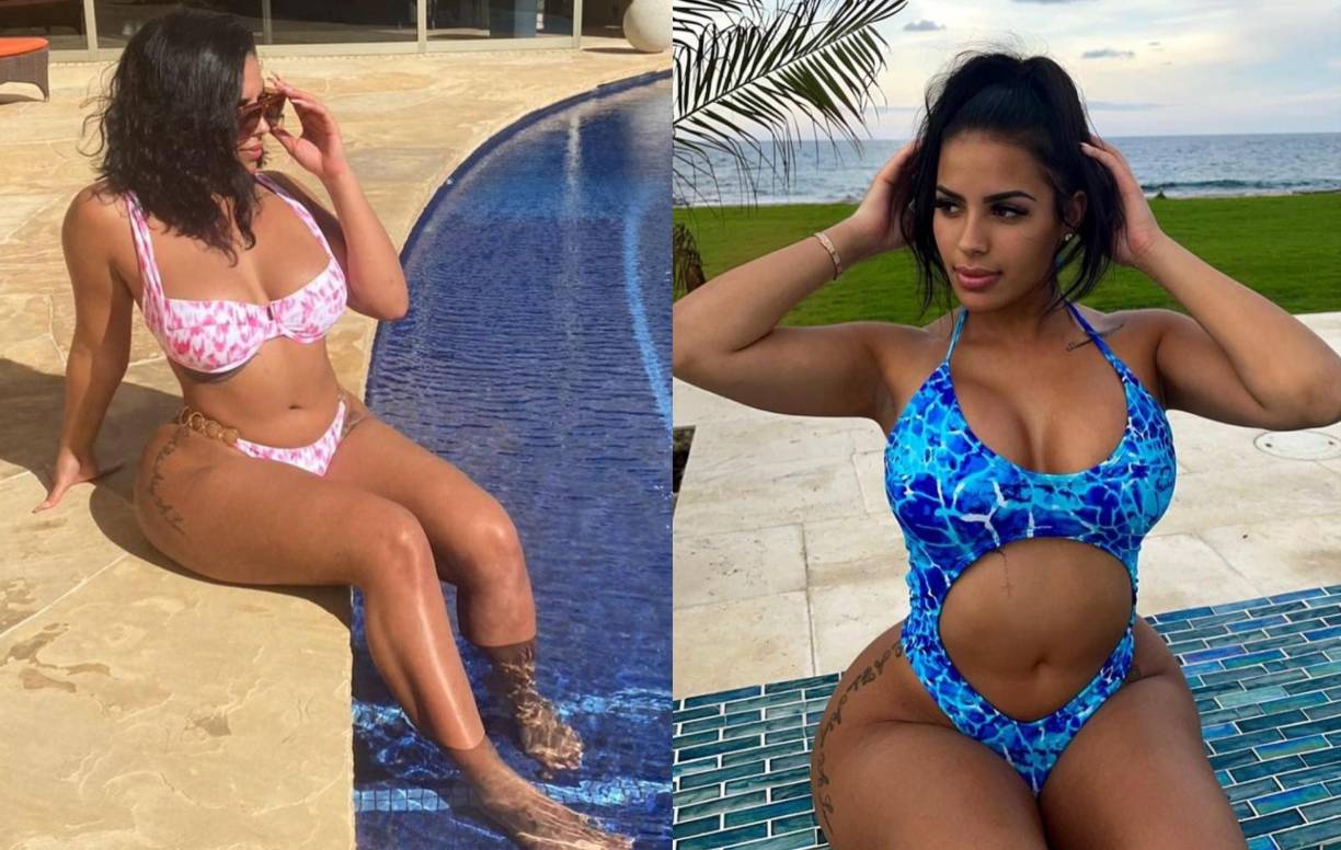 Al igual que la famosa celebridad, Chaney acostumbra a publicar selfies subidos de tono en Instagram y siente predilección por los atuendos monocromáticos muy ajustados.