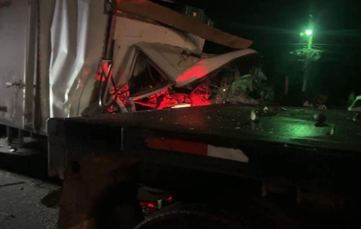 Específicamente, el fatal percance ocurrió en la “recta de Yojoa”, a unos metros de la caseta de peaje, cerca del sector de La Barca. 