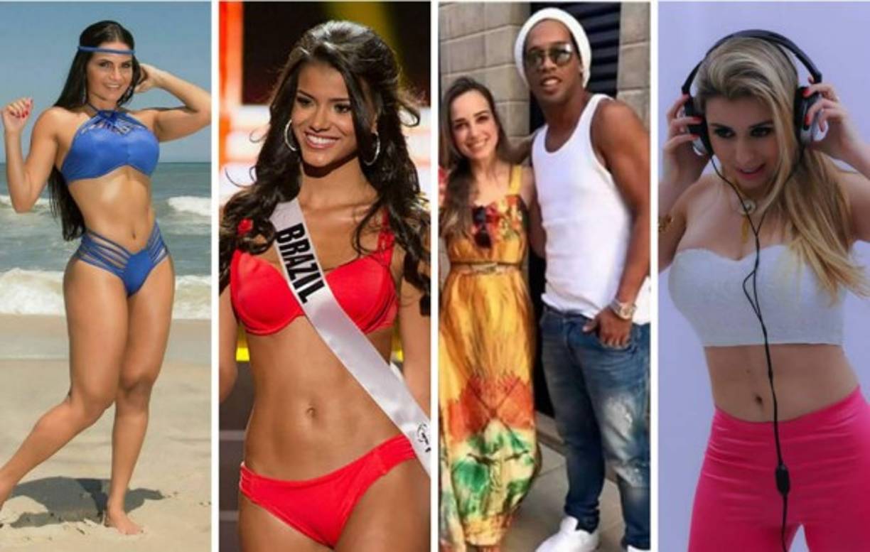 Fueron varias las mujeres que acompañaron al astro brasileño Ronaldinho a lo largo de su camino como futbolista. Modelos, actrices, bailarinas y hasta la hija de un entrenador.