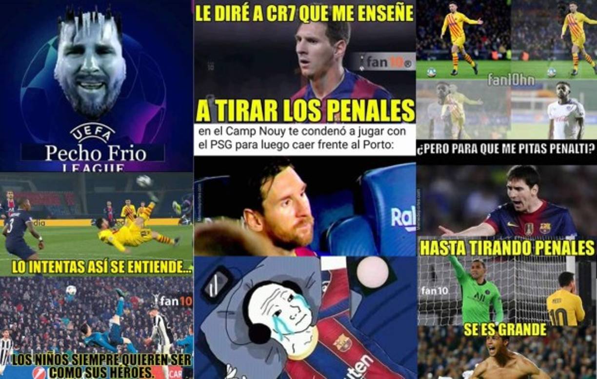 Los divertidos memes de la nueva eliminación que han sufrido el Barcelona y Messi en la Champions League contra el PSG.