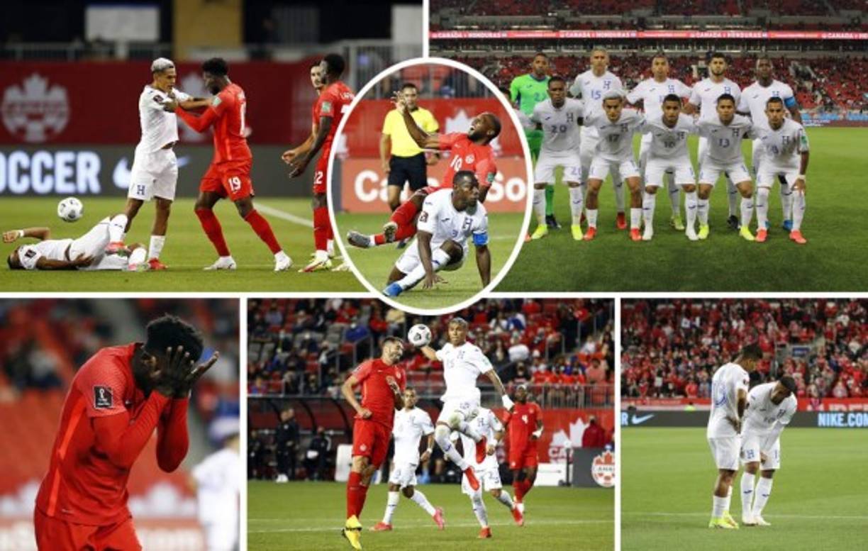 Las imágenes del empate (1-1) que logró la Selección de Honduras en su visita a Canadá en el inicio de la eliminatoria de la Concacaf rumbo al Mundial de Qatar 2022.