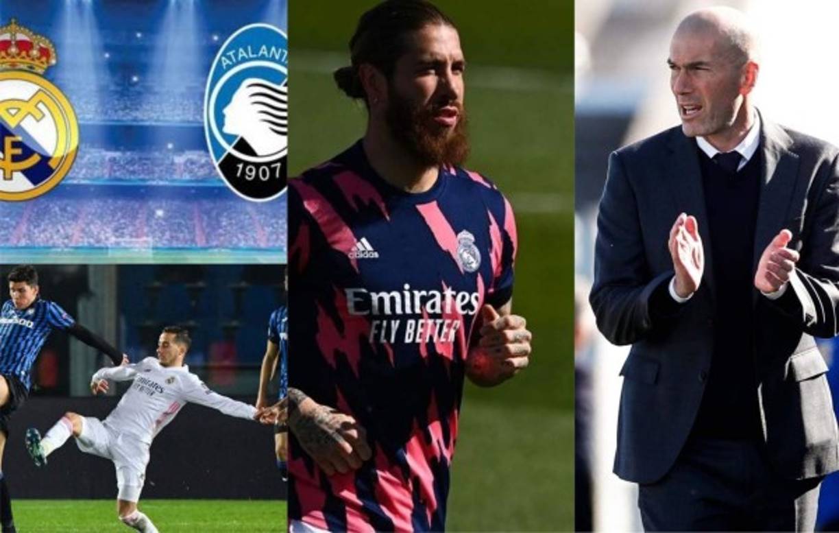 El Real Madrid quiere rematar al Atalanta de Bérgamo para acceder a los cuartos de final de la UEFA Champions League. Se ha revelado lo que será la alineación titular del cuadro blanco. Fotos AFP y Facebook Real Madrid.