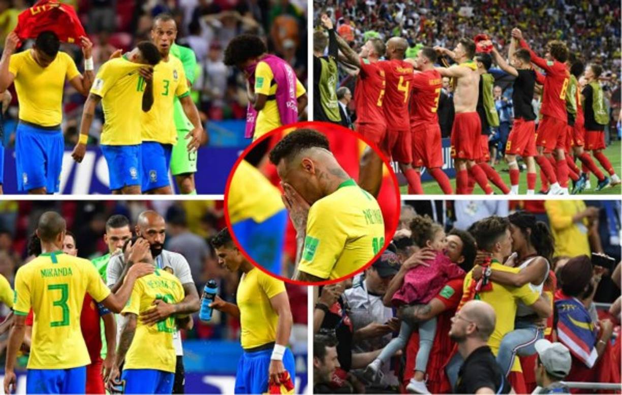 Las mejores imágenes que no viste en televisión del partido entre Brasil y Bélgica en cuartos de final del Mundial de Rusia 2018.