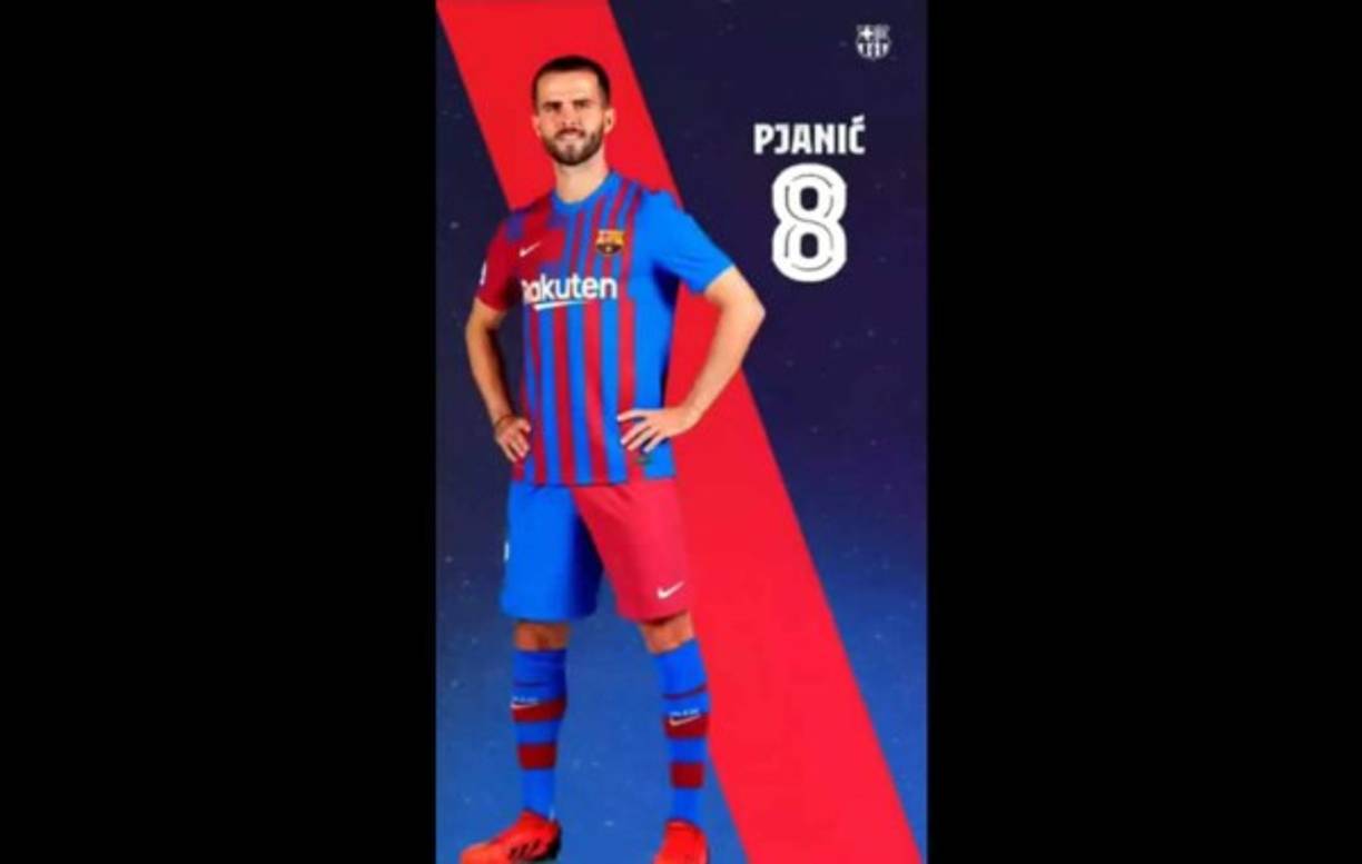 Miralem Pjanic - El centrocampista bosnio llevará el dorsal 8 en el Barcelona.