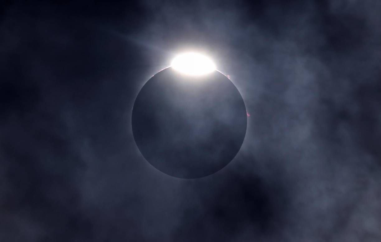 Sin embargo el viento ayudó y el espectáculo, apodado el Gran Eclipse Americano, no decepcionó.
