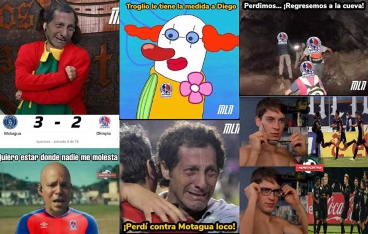 Los mejores memes que dejó la derrota del Olimpia en el clásico contra el Motagua en la cuarta jornada del Torneo Apertura 2021.
