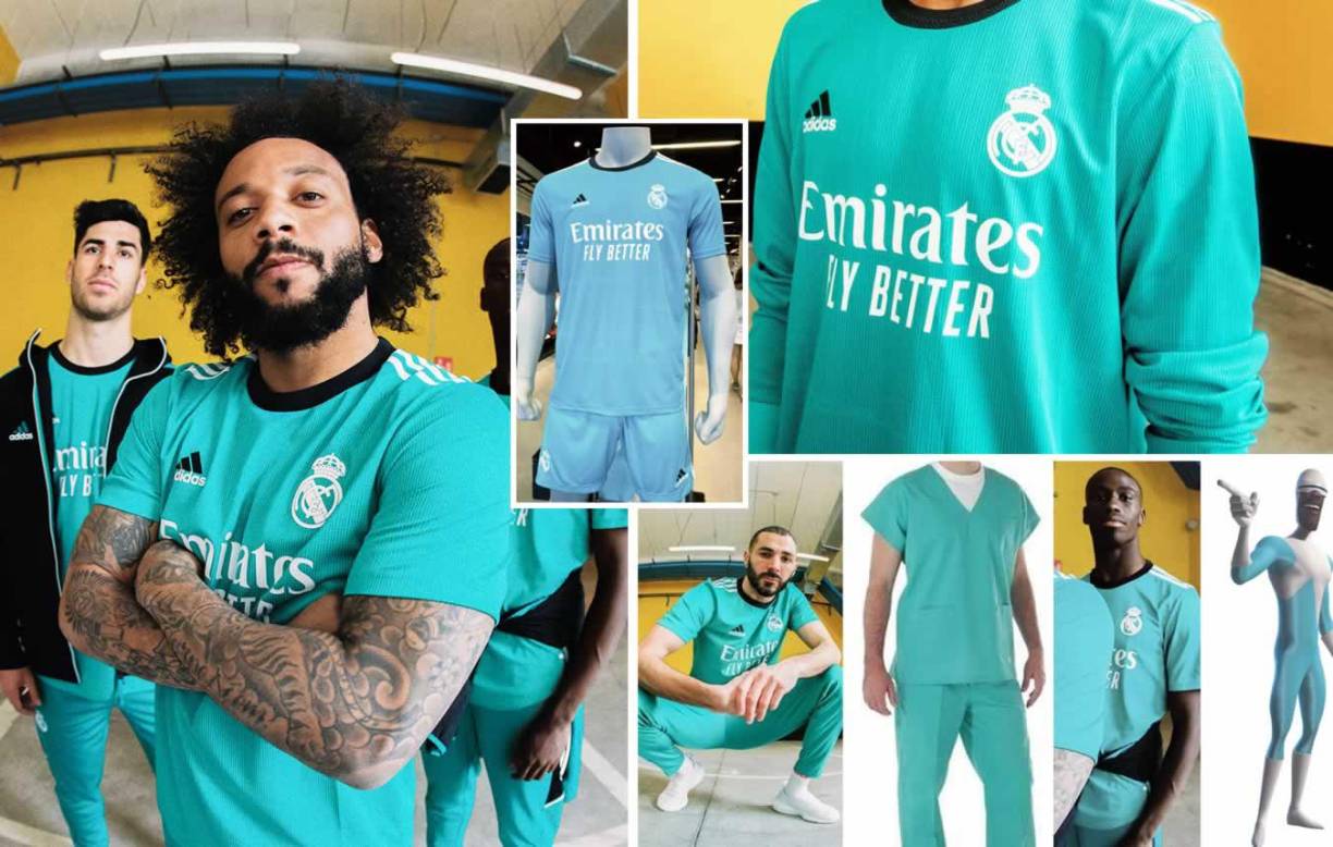 El Real Madrid ha presentado su tercera equipación para la actual temporada de la mano de Adidas, con el verde como protagonista. Pero a muchos aficionados no le ha gustado la camiseta y han llenado de burlas las redes sociales.