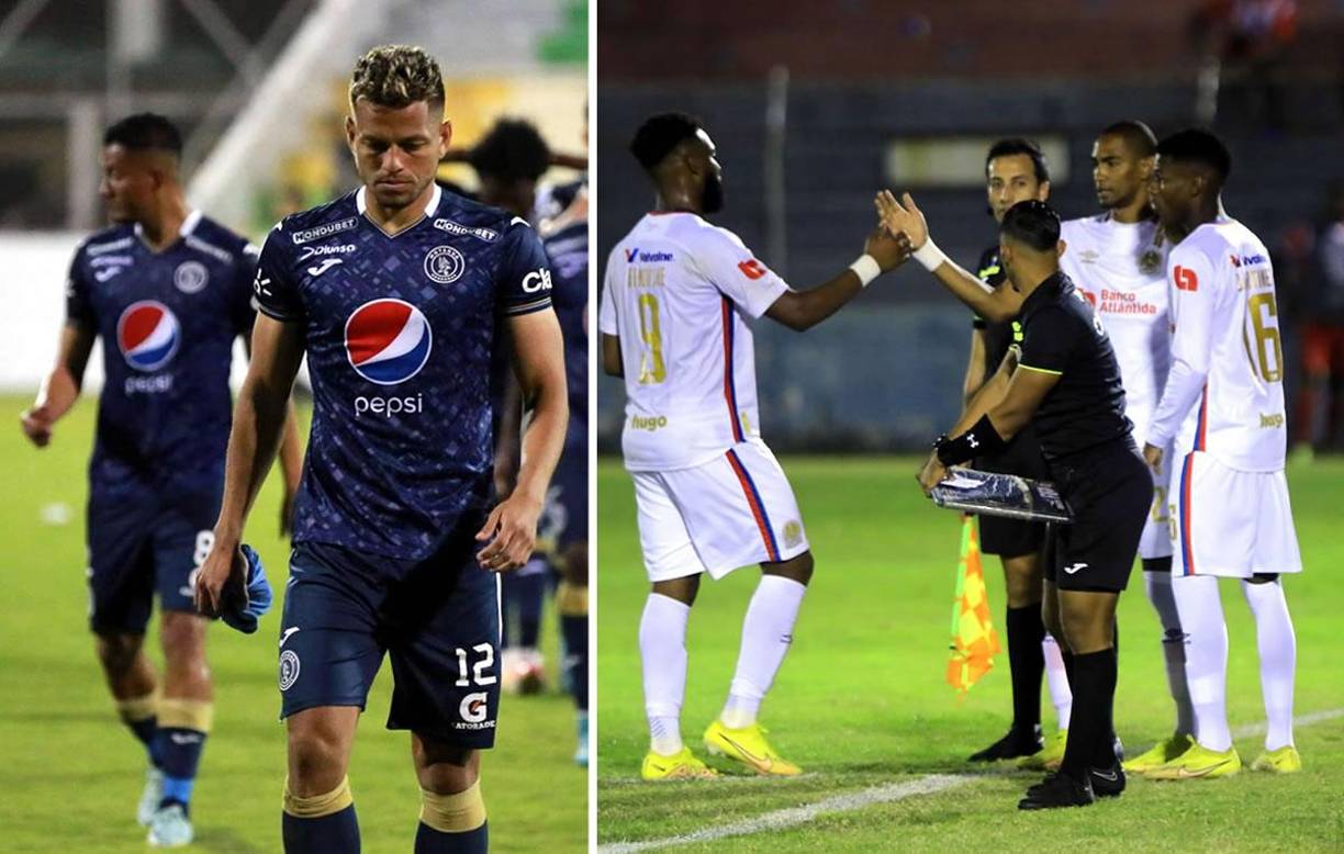 Las imágenes de los partidos que abrieron la cuarta jornada del Torneo Clausura 2023 de la Liga Nacional de Honduras.