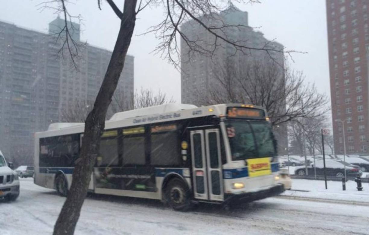 Nelson David envió su fotografía del mal tiempo en Nueva York.