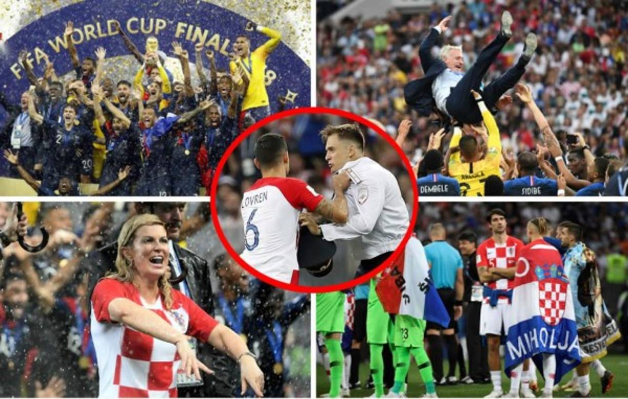 Las mejores imágenes que nos dejó la final del Mundial de Rusia 2018 que le ganó Francia a Croacia en Moscú para coronarse campeón del mundo.